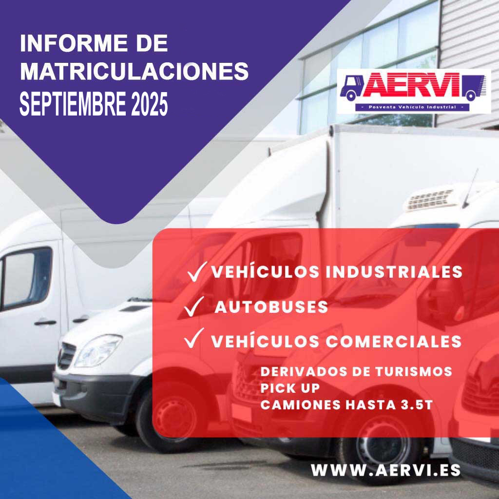 Matriculaciones de vehículos industriales en septiembre 2025