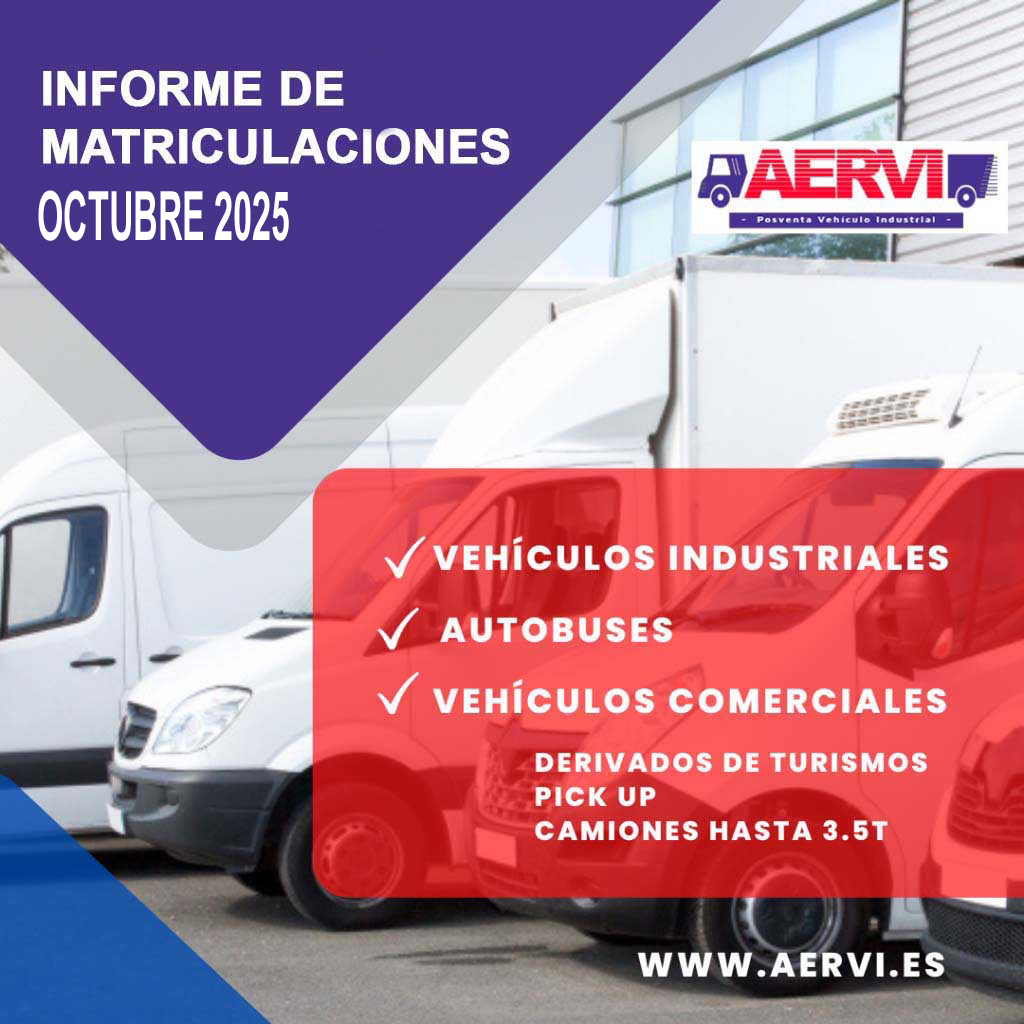 Matriculaciones AERVI octubre de 2025